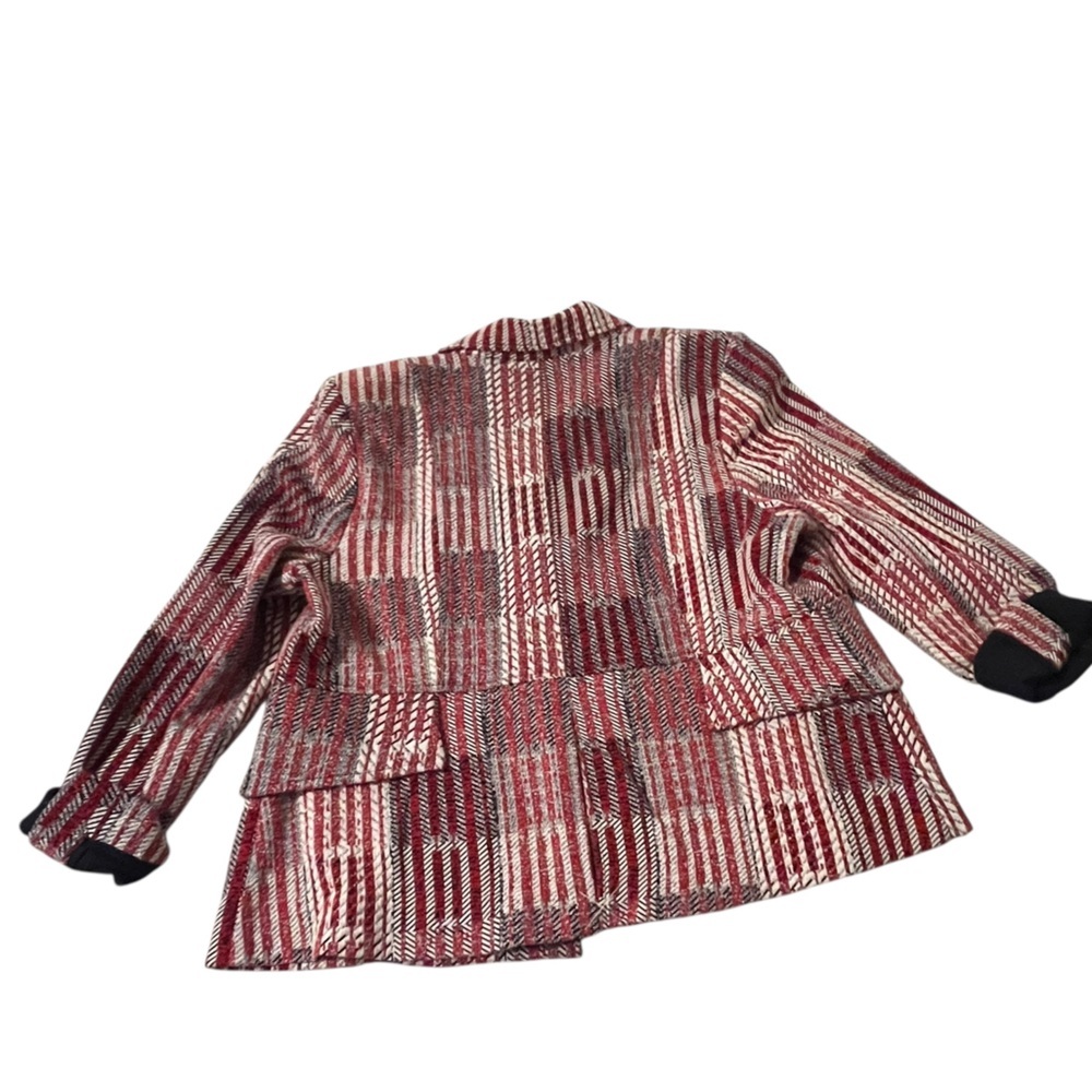 Cabi Patchwork Blazer, style #6028, Size XL Parisian Chic Statement Knit Blazer - Picture 4 of 6